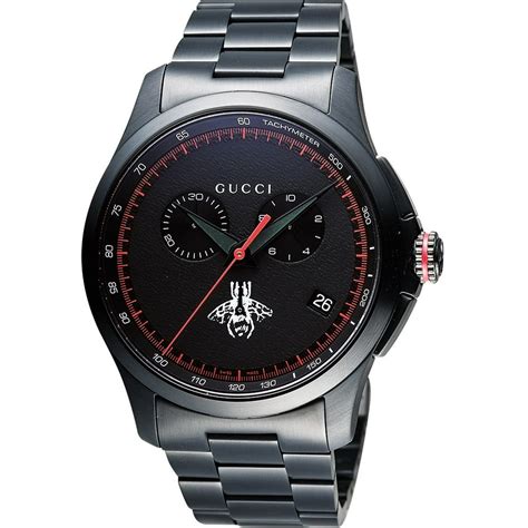 gucci g chrono black watch|gucci g timeless watch price.